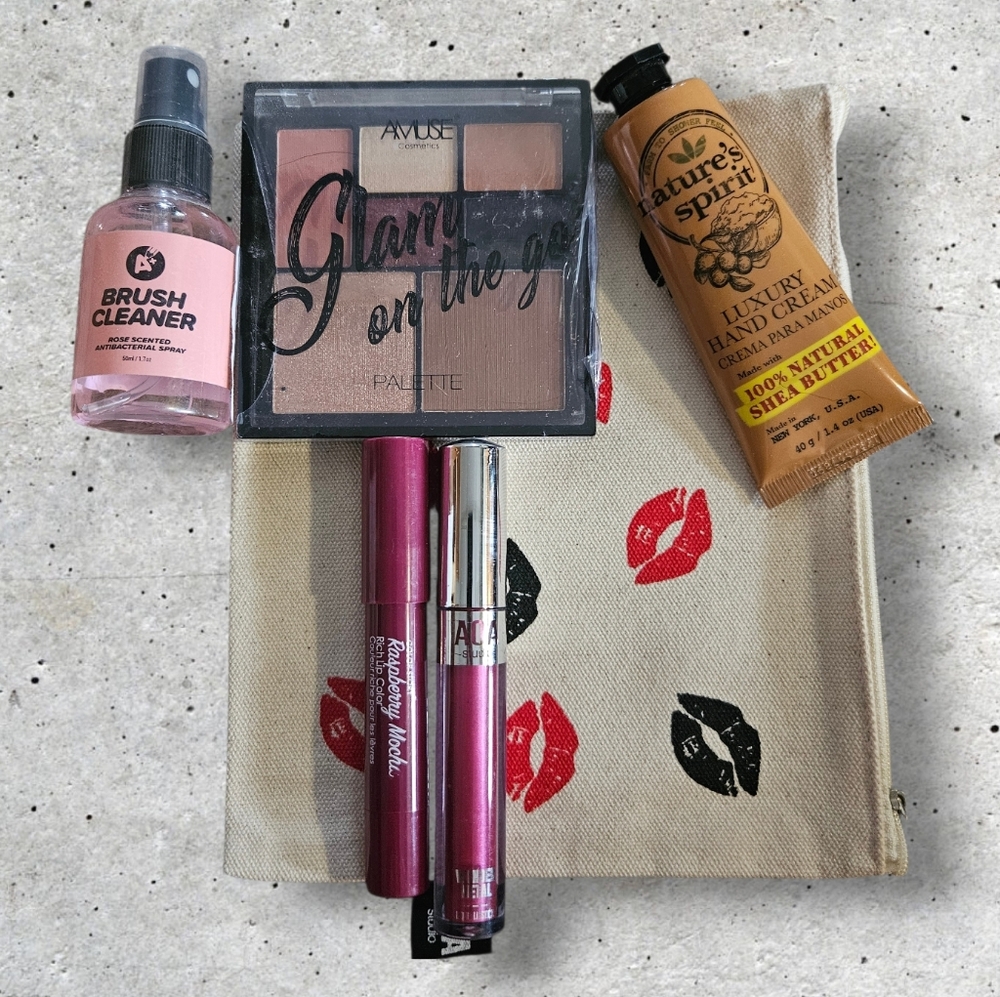 BRAND NEW Starter Makeup Kit, 6pc Lot, All Sealed, On The Go Palette & More